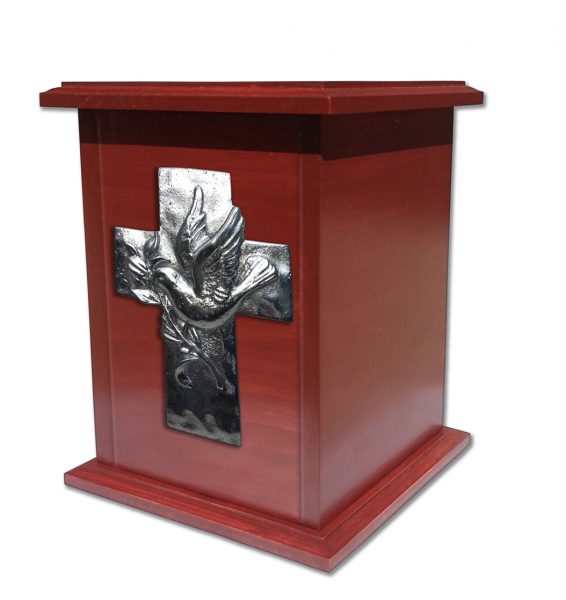 UrnaCaobaVerticalAluCruzPHQ