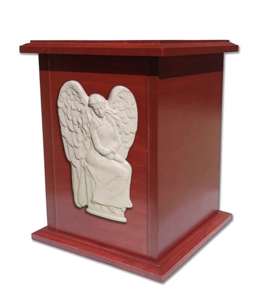 UrnaCaobaVerticalBlancoAngelHQ